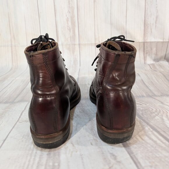 Vintage Chippewa Original Cordovan Leather Men's Work Boots - Picture 4 of 13